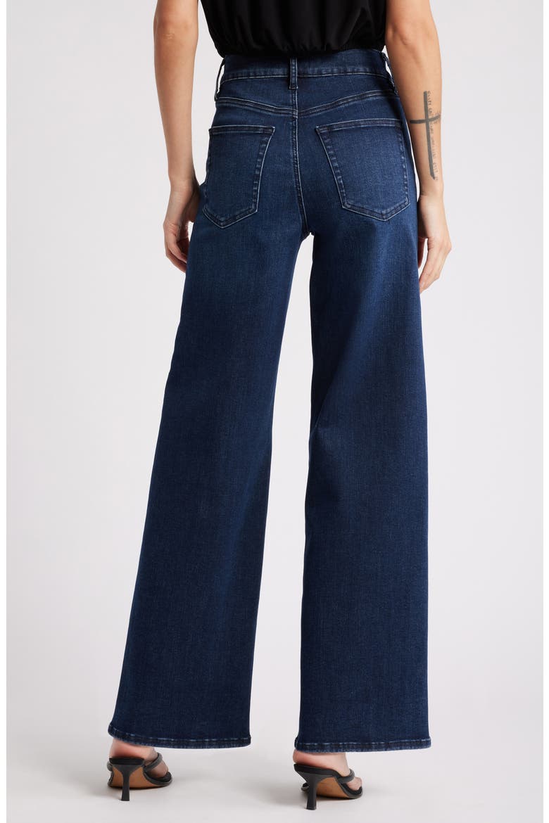 Le Slim Palazzo High Waist Wide Leg Jeans, Alternate, color, DANTE