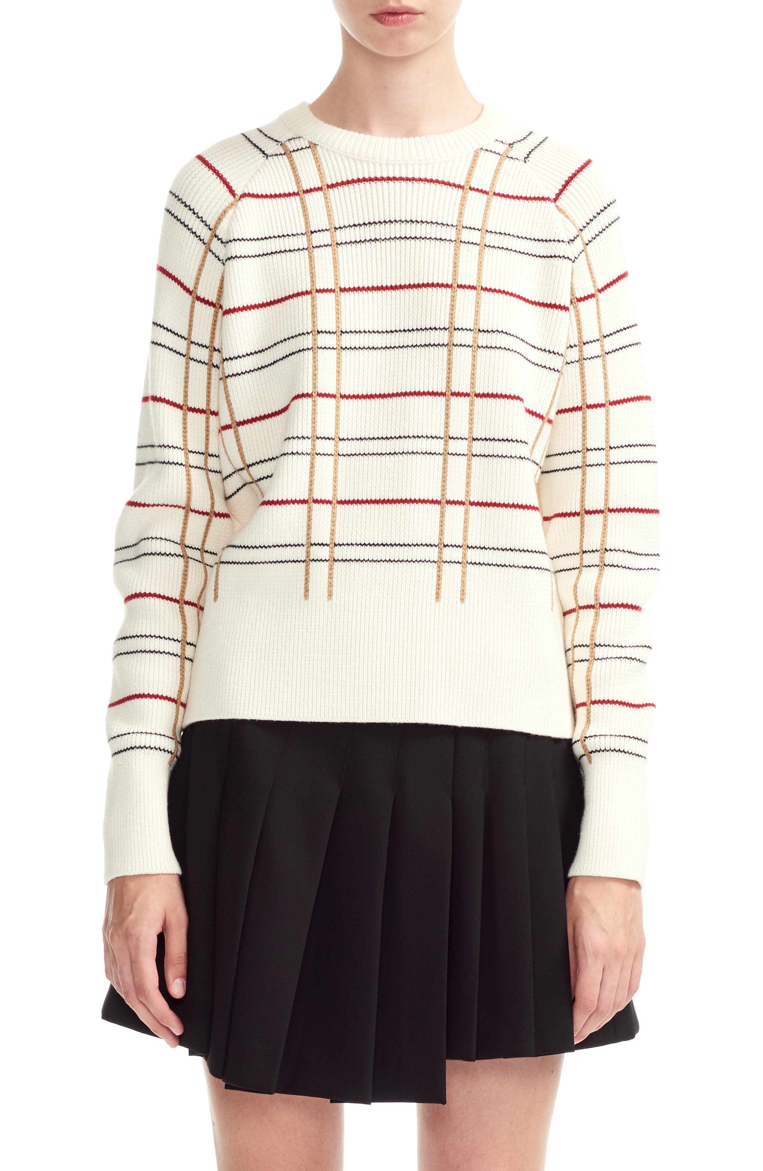 maje Majeur Plaid Wool Blend Sweater