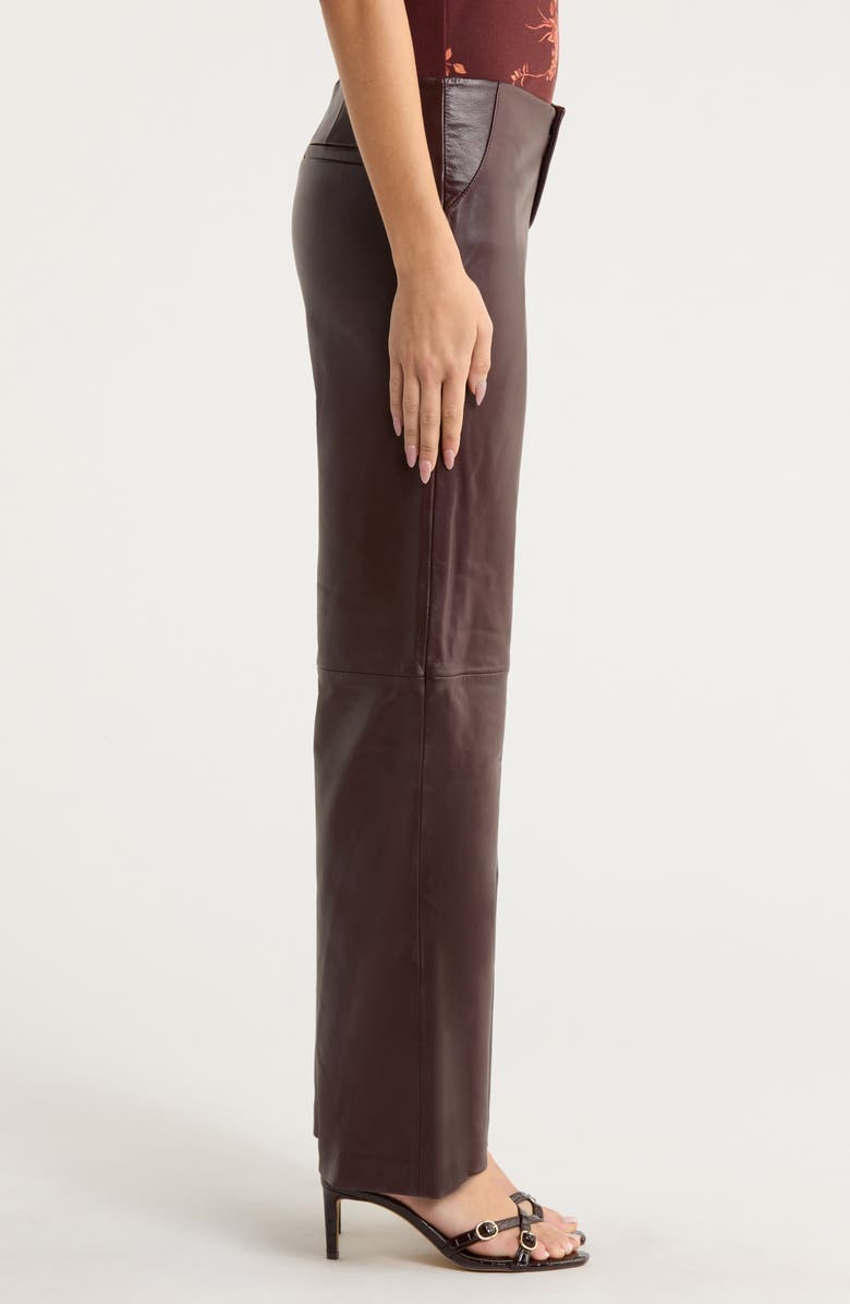 Reformation Veda Vida Wide Leg Pants, Alternate, color, Merlot