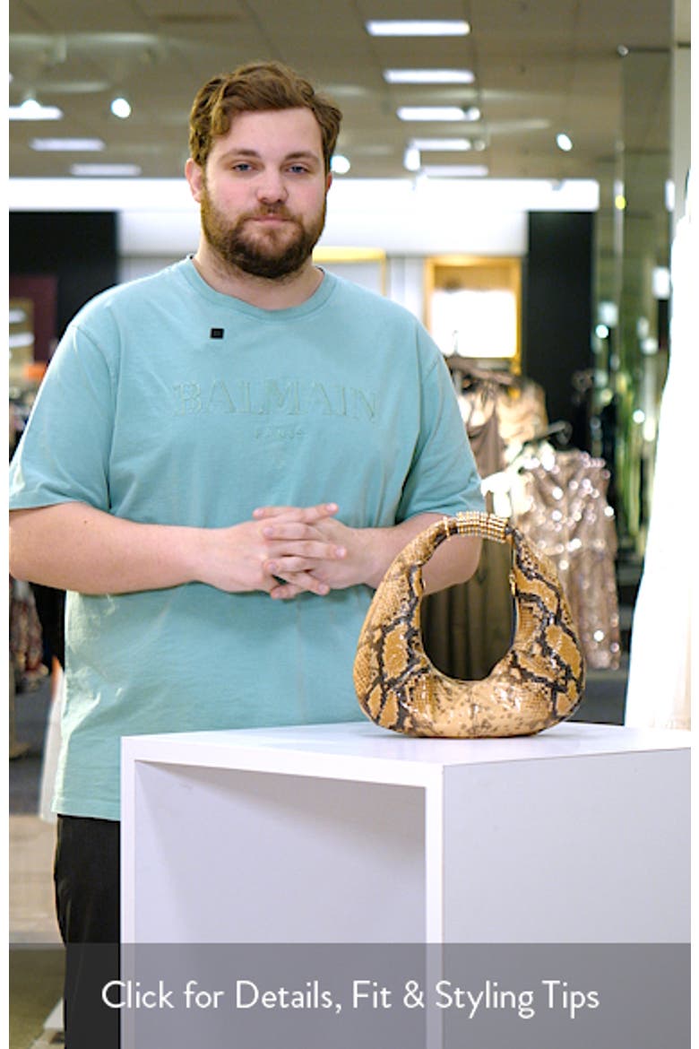 Kira Snakeskin Embossed Leather Shoulder Bag video