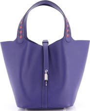 Pre-Owned Hermes Picotin Lock Bag Tressage Epsom MM