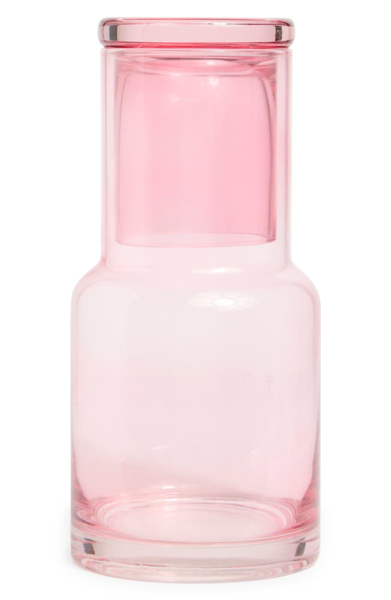 Core Home Bedside Carafe, Main, color, Light Pink Multi