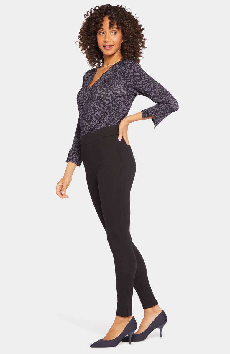 NYDJ Sculpt-Her<sup>™</sup> Modern Ponte Leggings, Alternate, color, Black