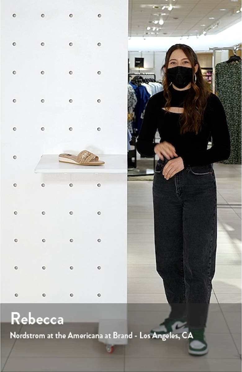 Sable Wedge Slide Sandal, sales video thumbnail
