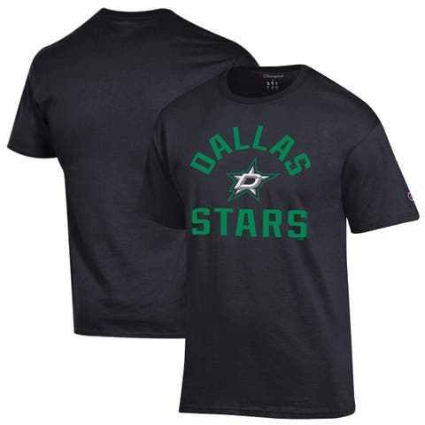 Men's Champion Black Dallas Stars Primary Logo Jersey T-Shirt