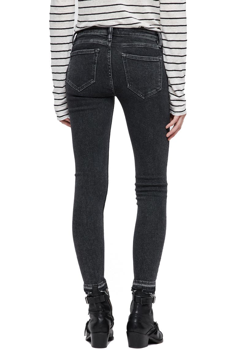 Mast Ankle Skinny Jeans, Alternate, color, WASHED BLACK