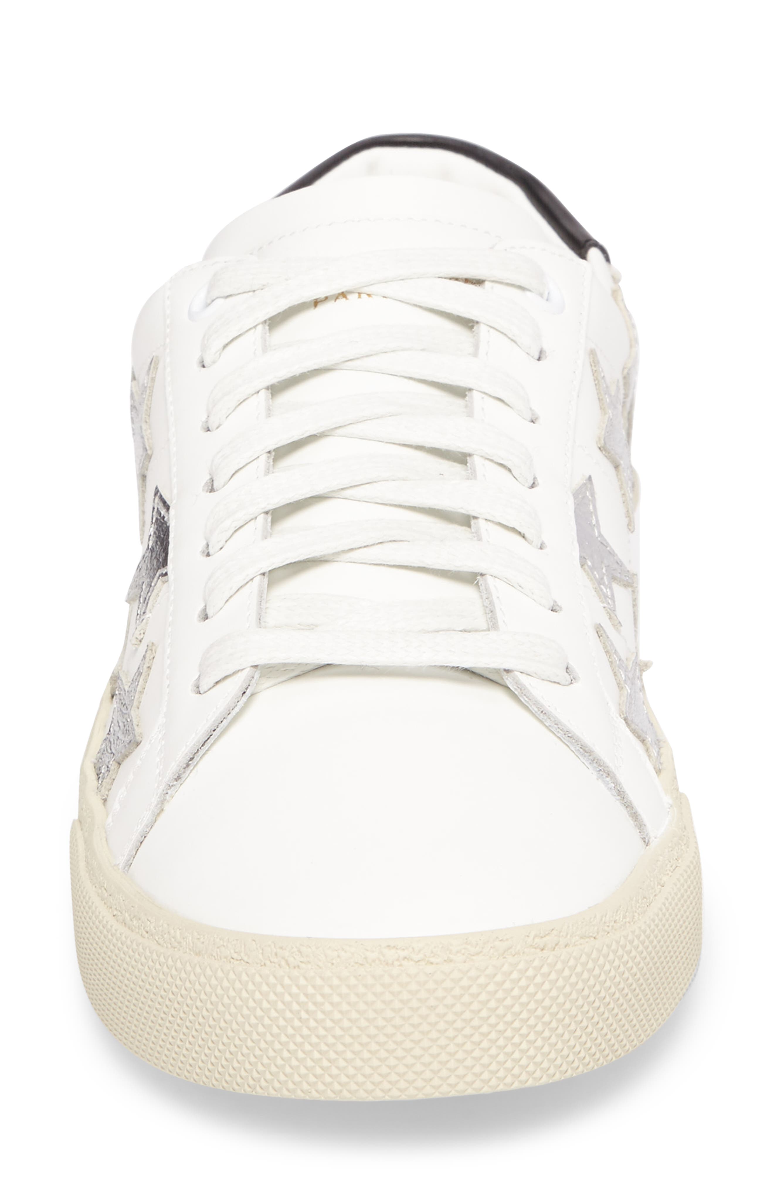 Classic Court Sneaker, Alternate, color, IVORY/ SILVER STARS