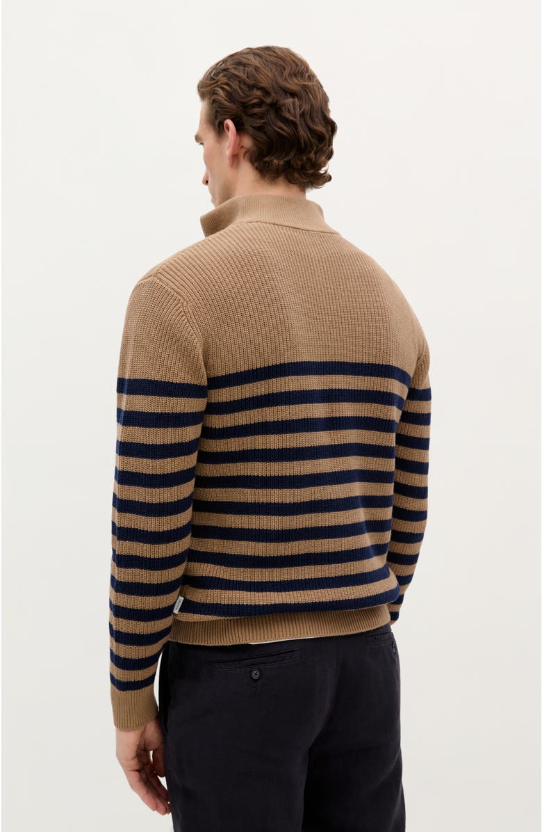 Scalpers New Zip Arq Tricot, Alternate, color, Beige Navy