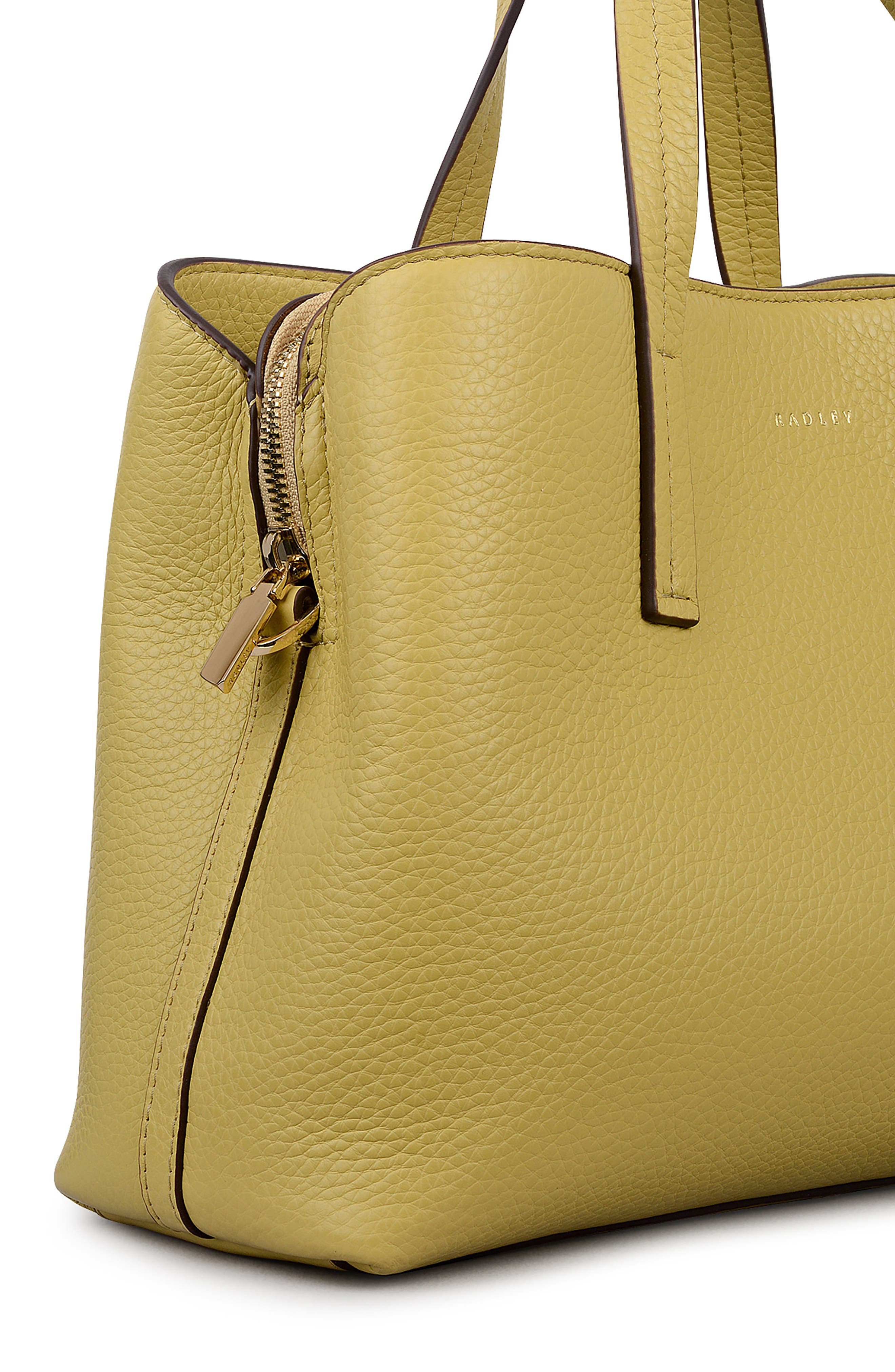Dukes Place Medium Leather Satchel, Alternate, color, HONEYCOMB