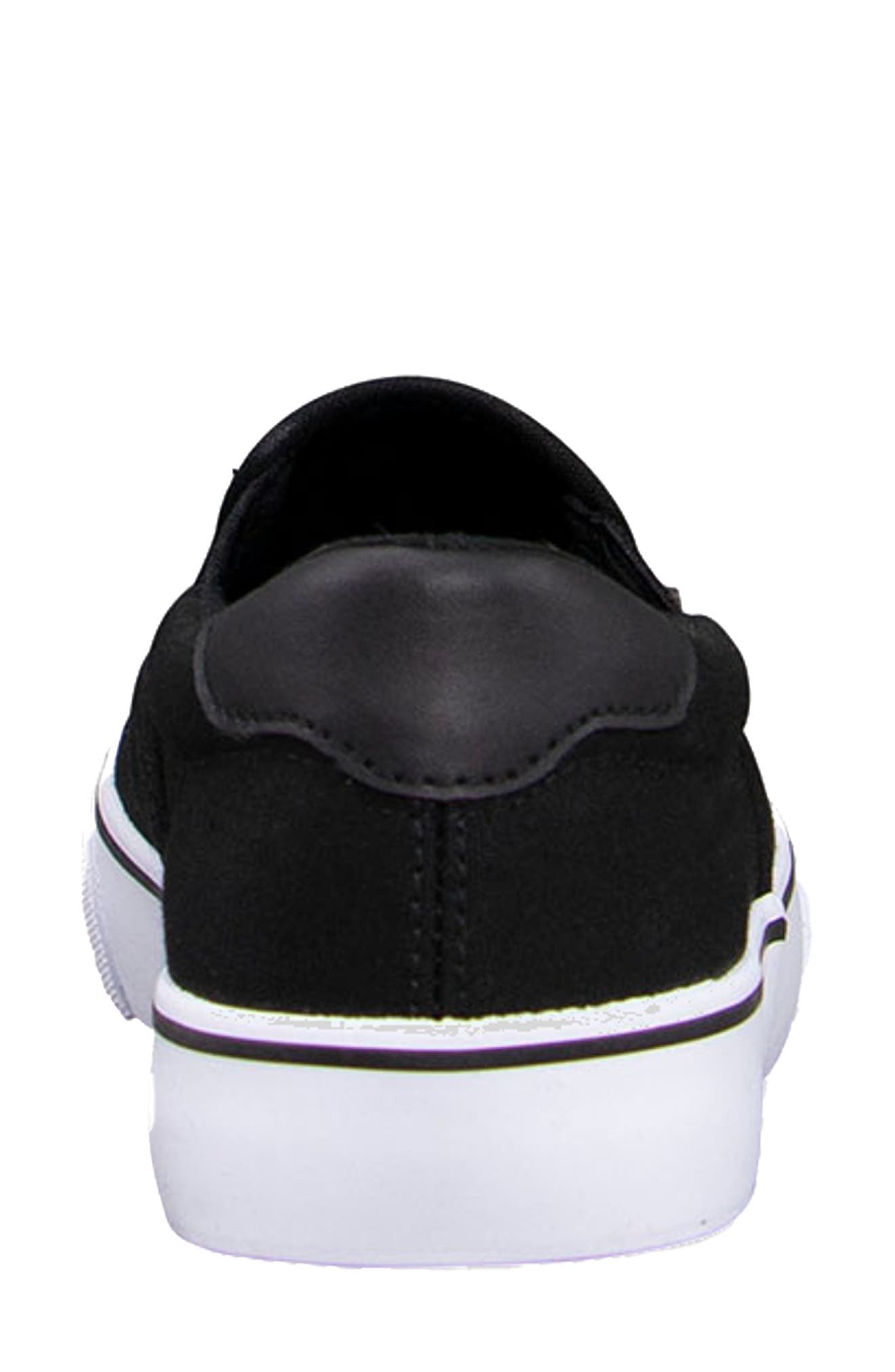 LUGZ Clipper Slip-On Sneaker - Wide Width, Alternate, color, Black /White/ Black