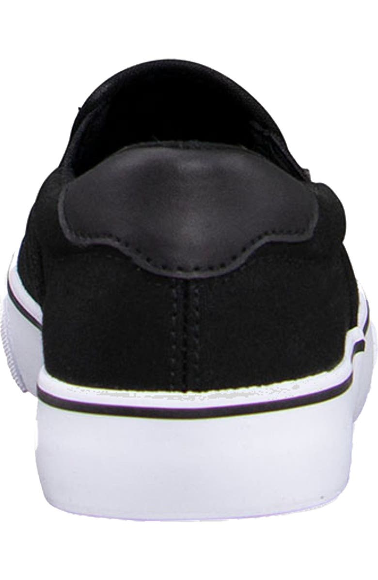LUGZ Clipper Slip-On Sneaker - Wide Width, Alternate, color, Black /White/ Black