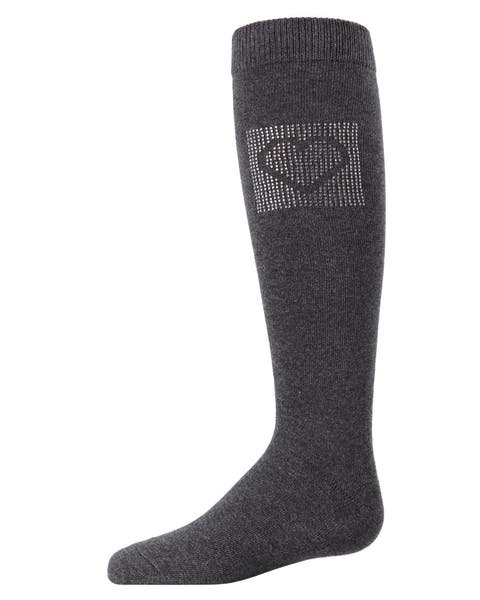 Rhinestone Heart Knee High Socks (Toddler, Little Kid & Big Kid)
