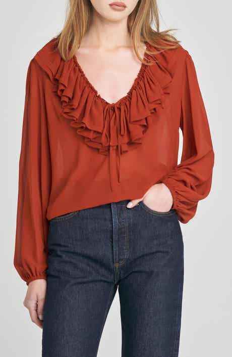 WAYF Agnes Ruffle Top