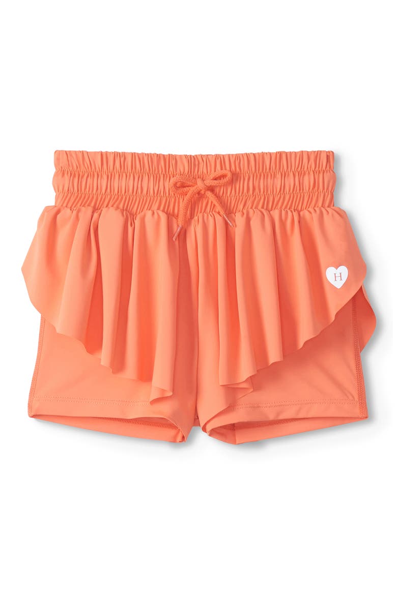 Kids' Fusion Coral Running Shorts, Main, color, ORANGE