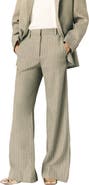 maje Linen-blend suit trousers