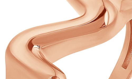 Shymi Bubble Letter Initial Ring In Gold