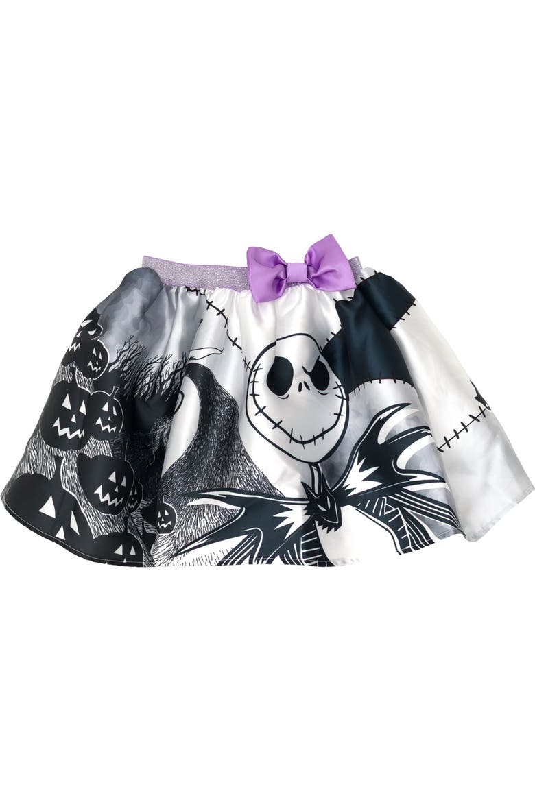 Nightmare Before Christmas Jack Skellington 2-Piece Sleeveless Top and Skirt Set, Alternate, color, Black Jack and Zero