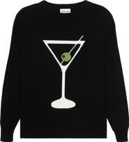 Ellsworth + Ivey Riley Crewneck Sweater - Martini Glass