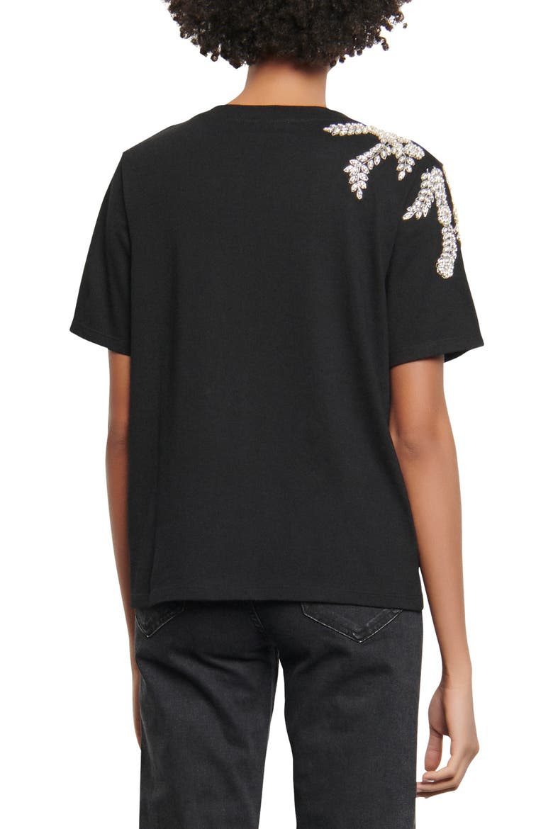 Rhinestone T-Shirt, Alternate, color, BLACK
