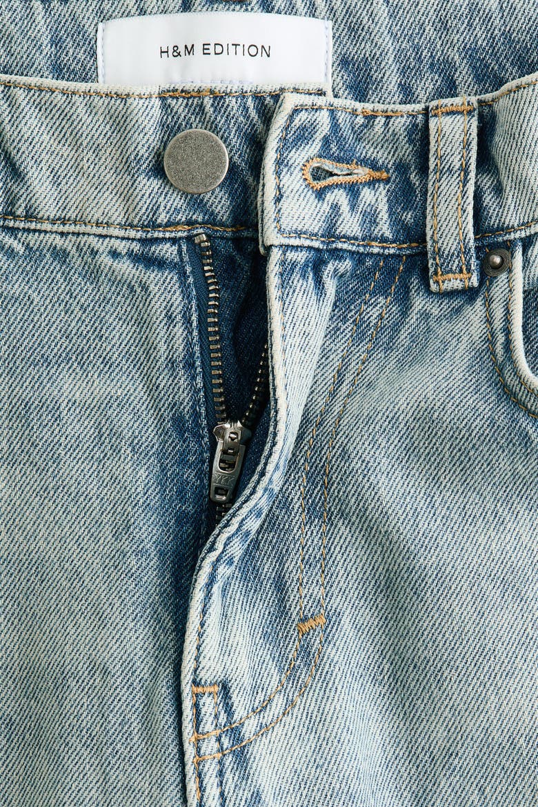 Barrel Regular Waist Jeans, Alternate, color, Light denim blue
