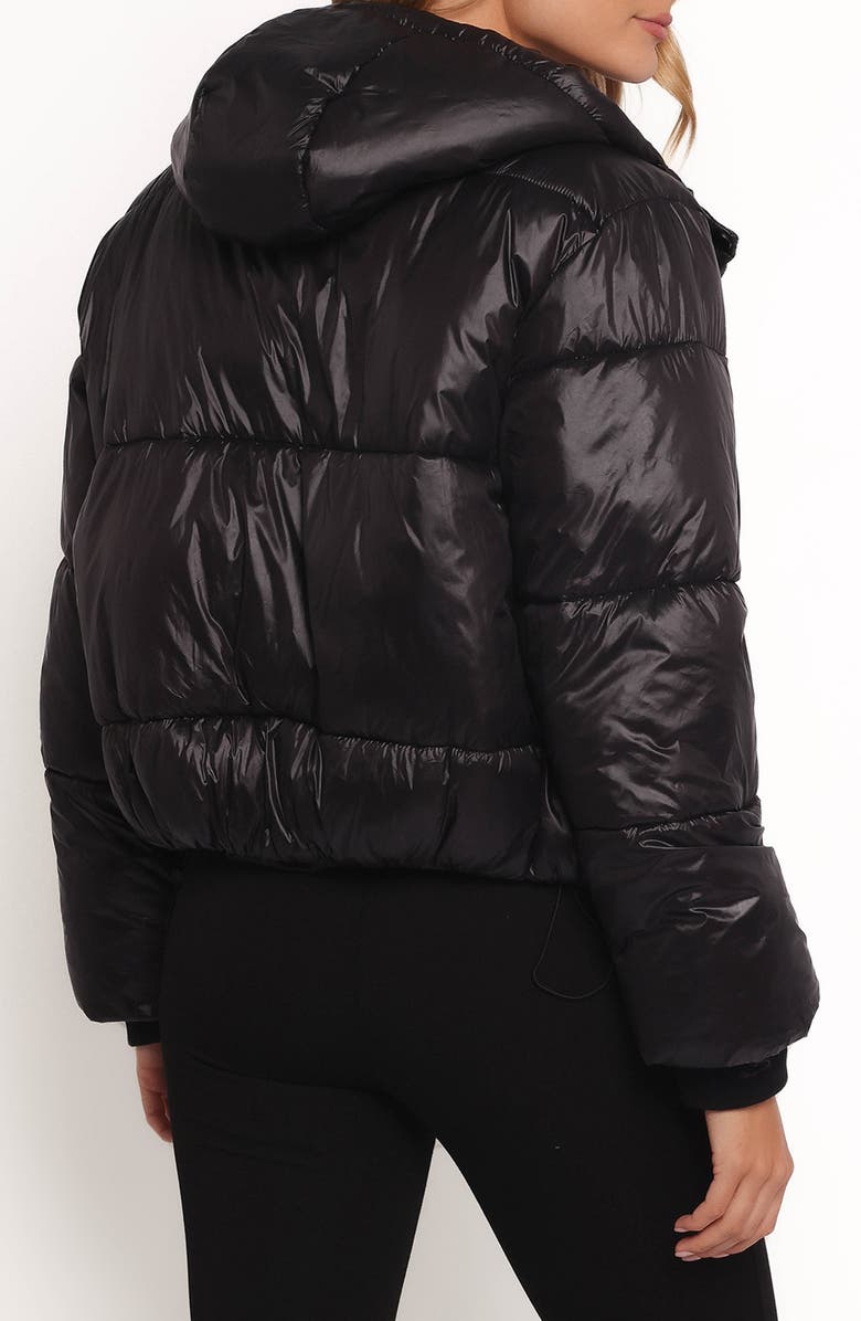 Petal & Pup Archie Hooded Puffer Jacket, Alternate, color, Black