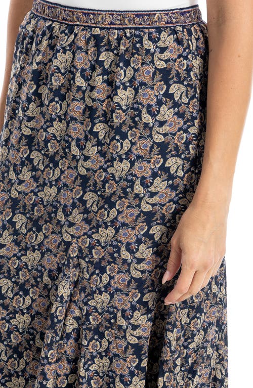 Max Studio Georgette Godet Maxi Skirt In Multi