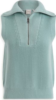 Varley Clifford Half Zip Sleeveless Sweater