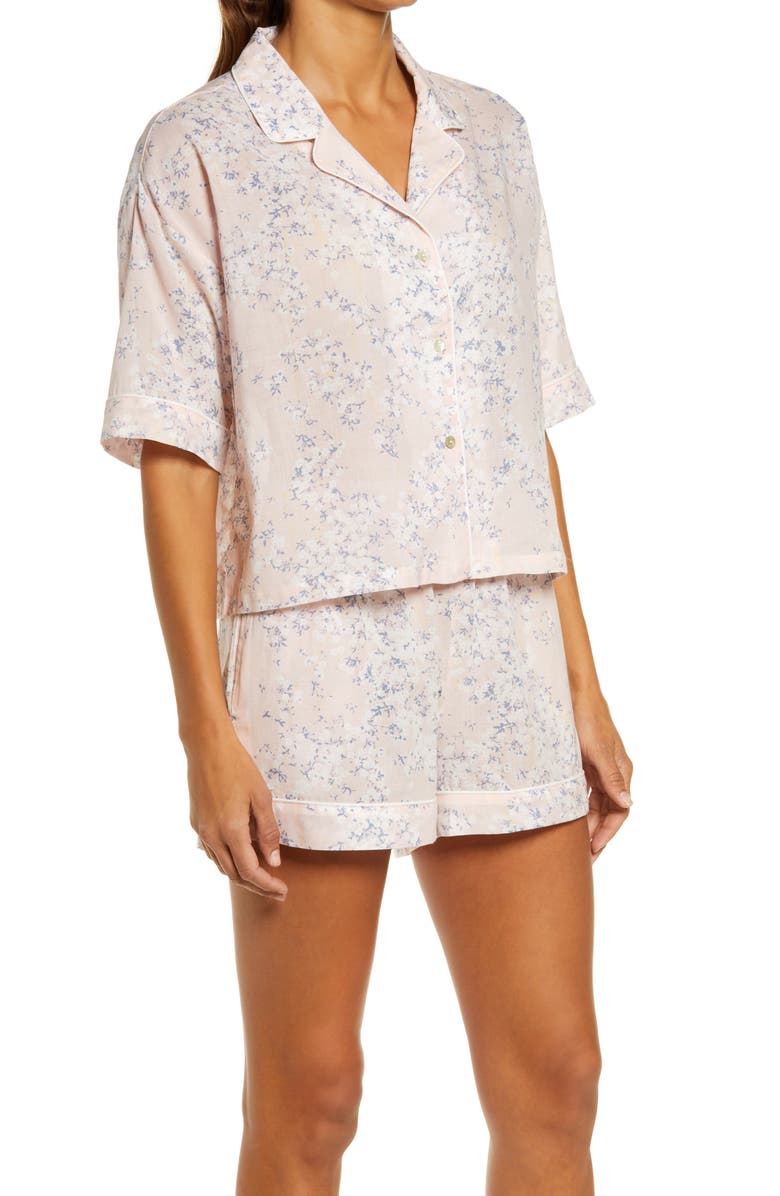 Papinelle Cherry Blossom Short Pajamas, Alternate, color,