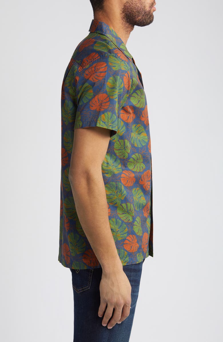 Pendleton Aloha Print Short Sleeve Button-Up Shirt, Alternate, color, 