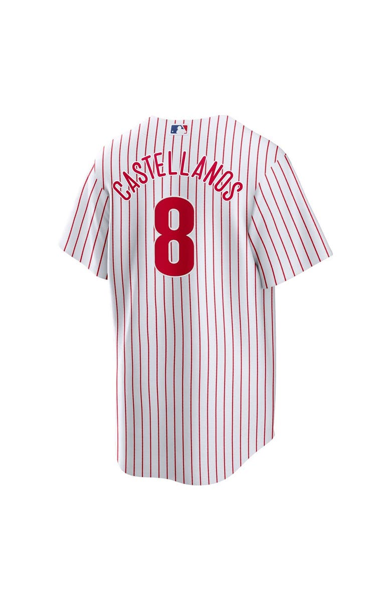 Nike Men's Nike Nick Castellanos White Philadelphia Phillies Replica Player Jersey, Alternate, color, 