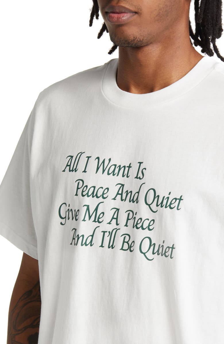 Museum of Peace & Quiet Haiku Cotton Graphic T-Shirt, Alternate, color, 