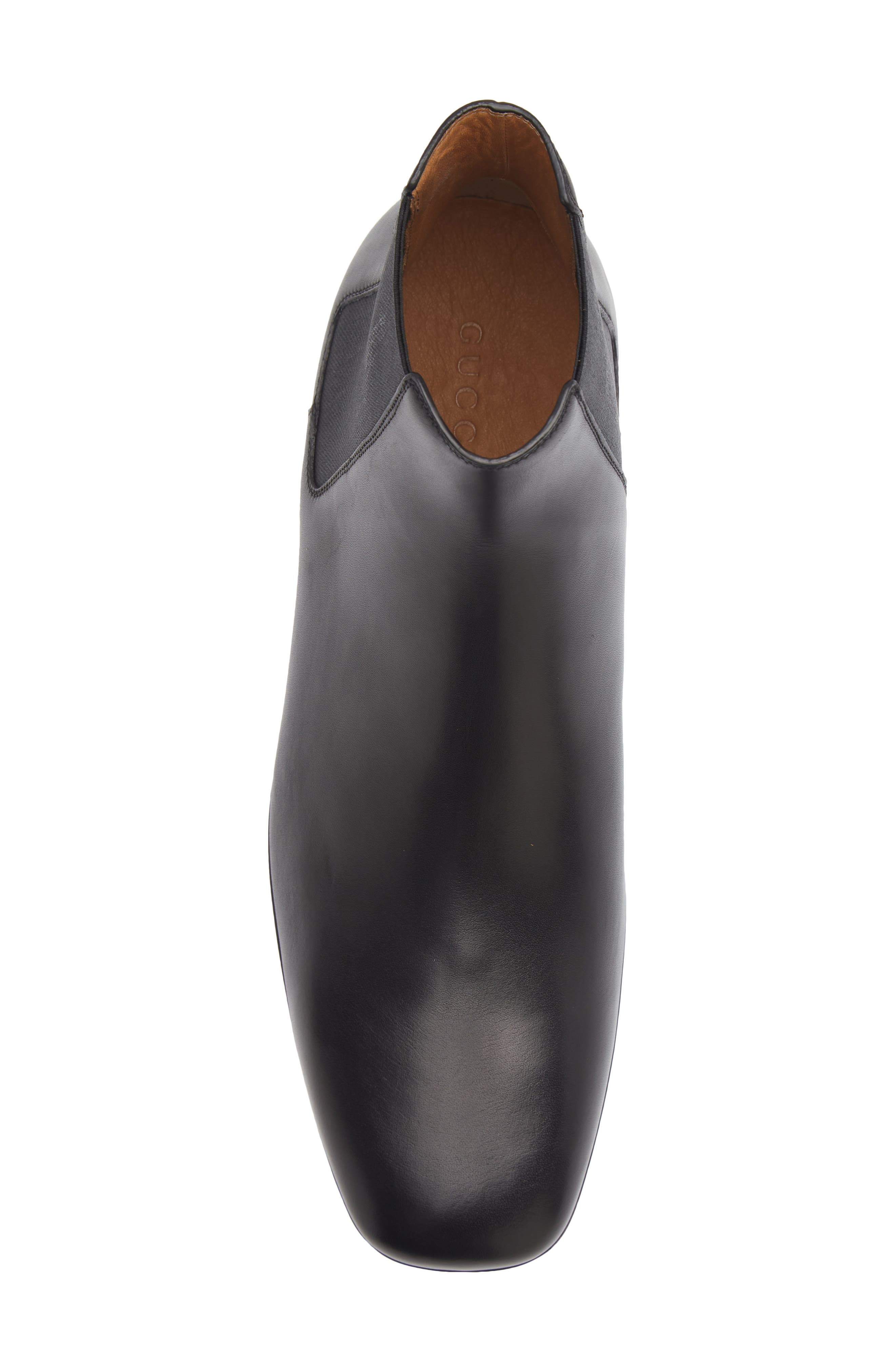 Narmada Leather Chelsea Boot, Alternate, color, BLACK/BLACK