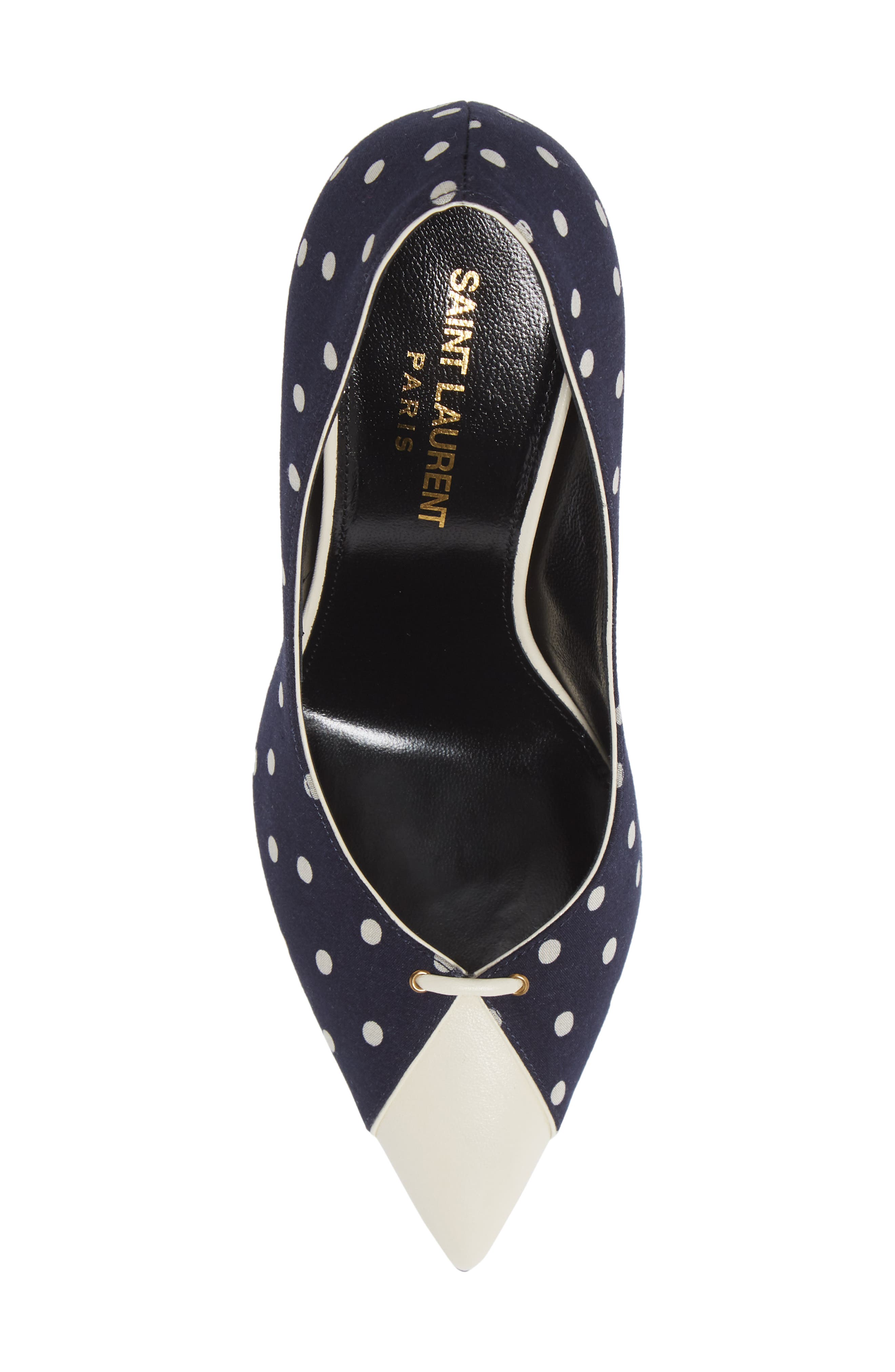 Saint Laurent Lola Pointed Toe Pump, Alternate, color, 