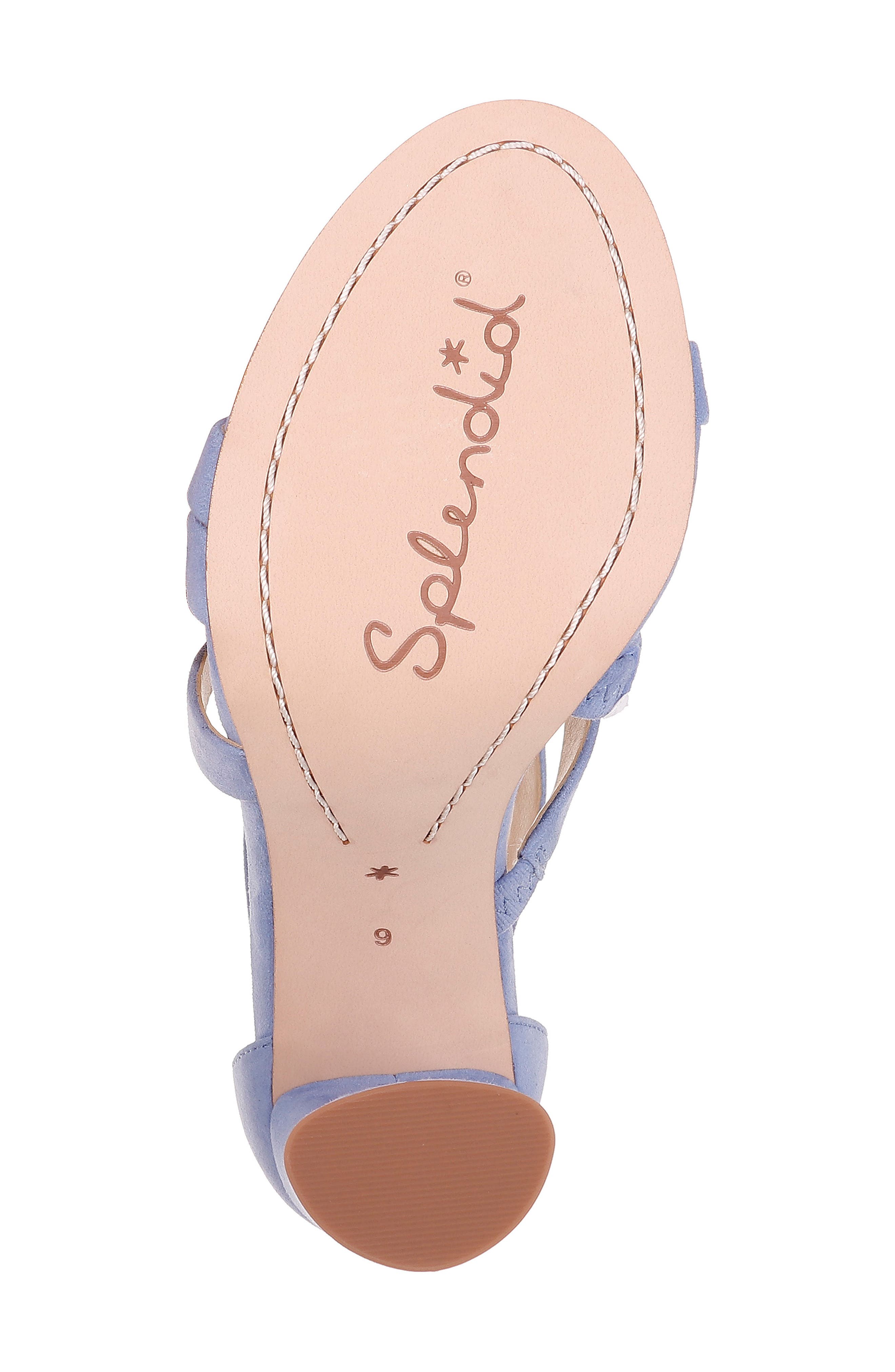 Stuart Block Heel Sandal, Alternate, color, PERIWINKLE SUEDE