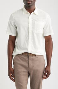 Nordstrom Short Sleeve Cotton Button-Up Shirt