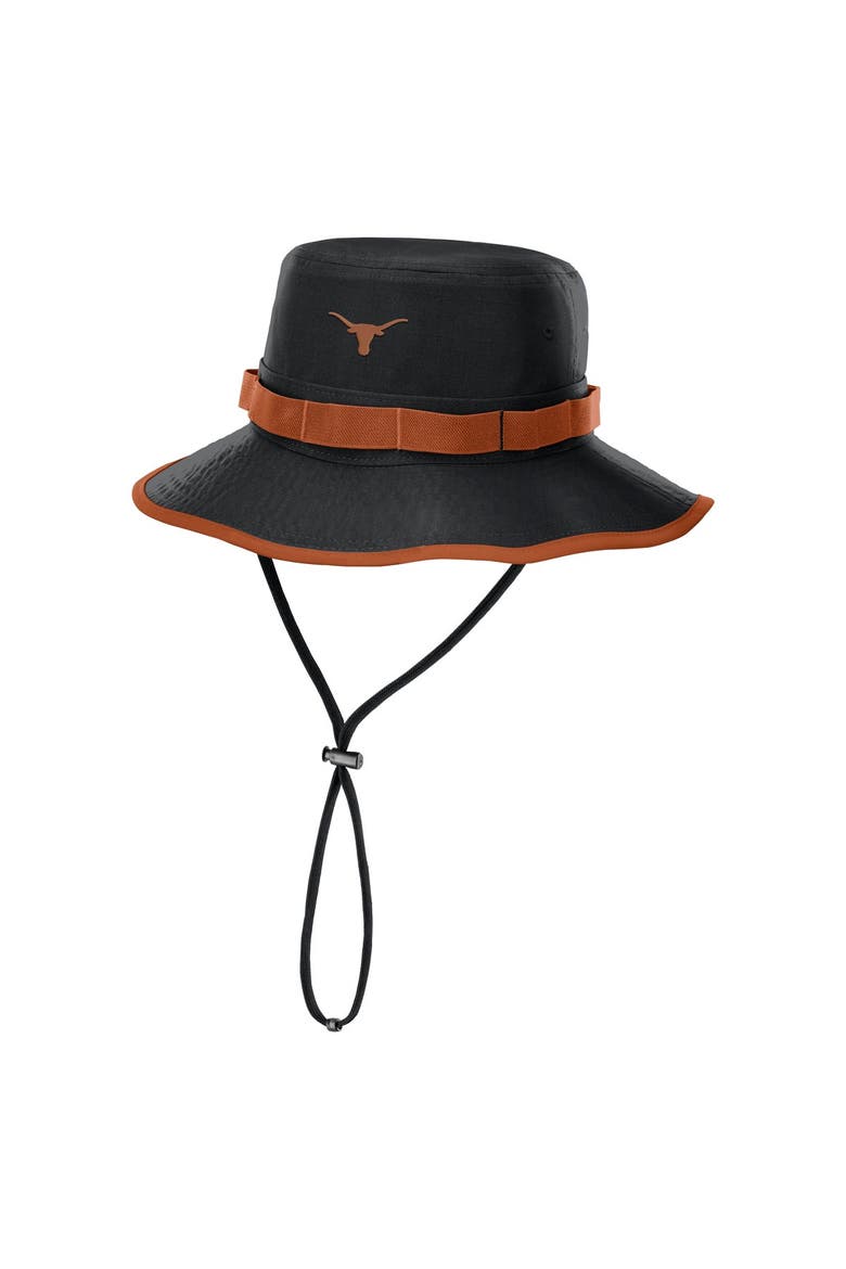 Men's Nike Black Texas Longhorns 2026 Sideline Apex Boonie Bucket Hat, Main, color, Black