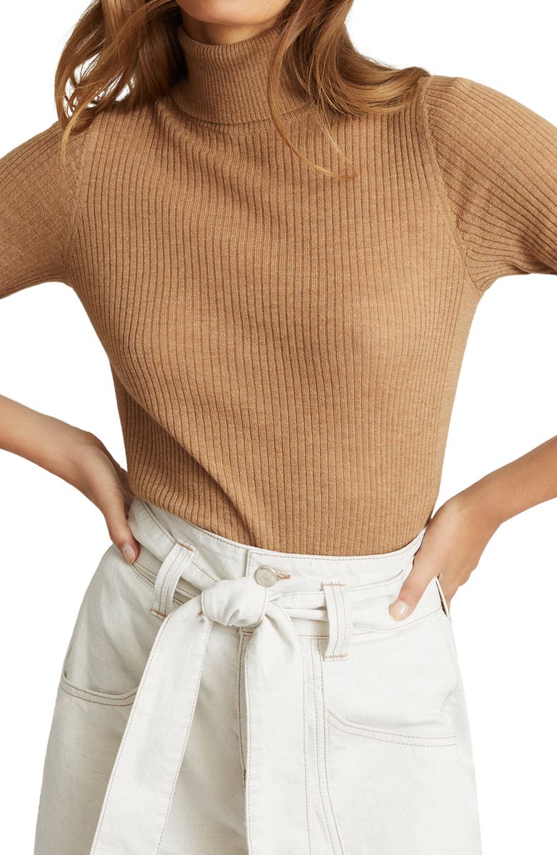 Reiss Sophie Wool & Alpaca Blend Turtleneck Sweater, Main, color,