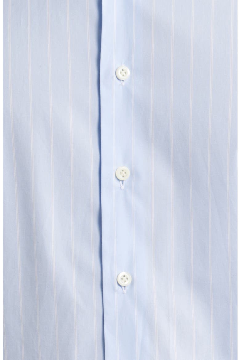 Modern Fit Stripe Natural Stretch Yoga Twill Dress Shirt, Alternate, color, LIGHT PASTEL BLUE