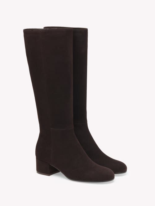 Gianvito Rossi 45 Suede Knee-high Boots In Brown