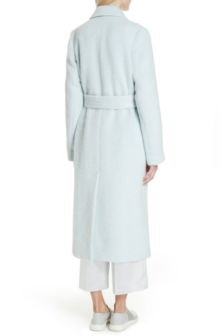 Long Faux Fur Coat, Alternate, color, CLOUD