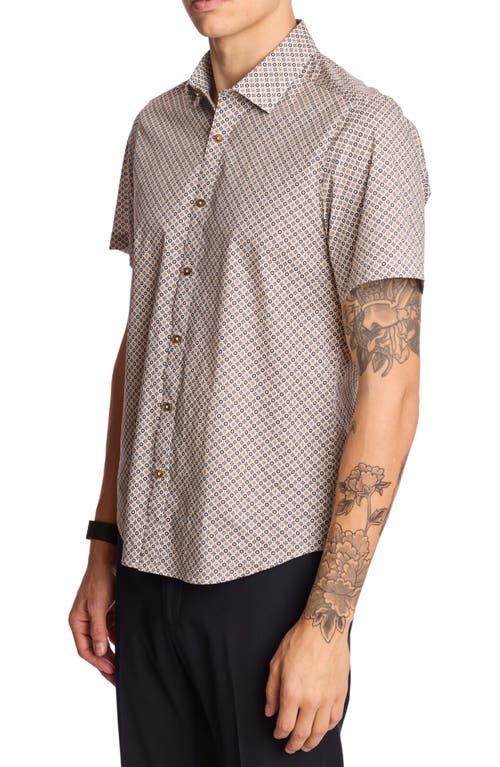Paisley & Gray Sawyer Short Sleeve Stretch Cotton Button-up Shirt