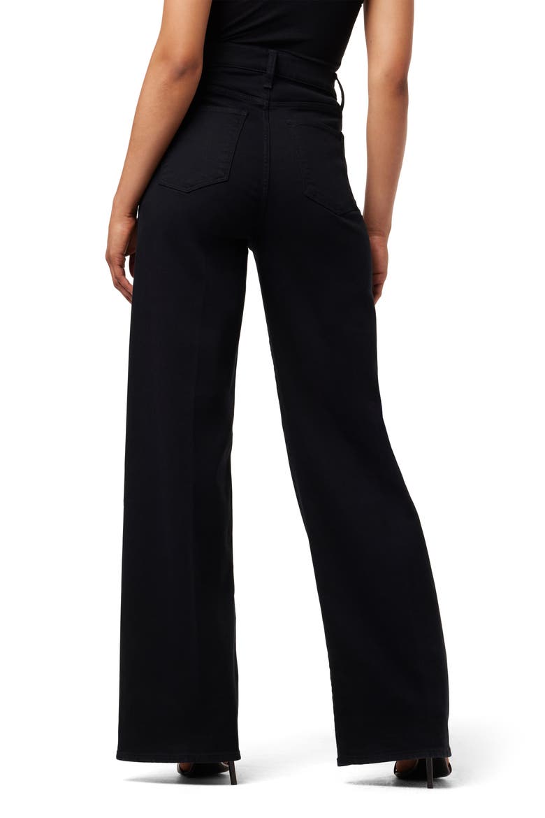 The Mia High Waist Wide Leg Jeans, Alternate, color, BLACK