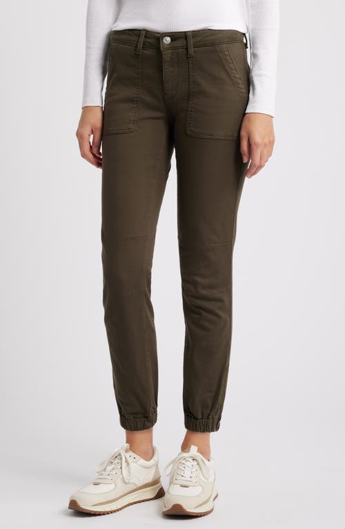 Mavi Jeans Ivy Twill Pants in Dark Green Luxe Twill 