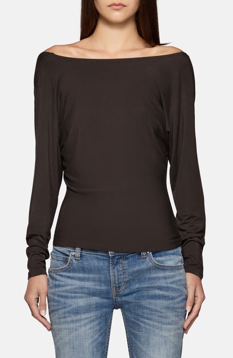 Zinnia Off the Shoulder Long Sleeve Top