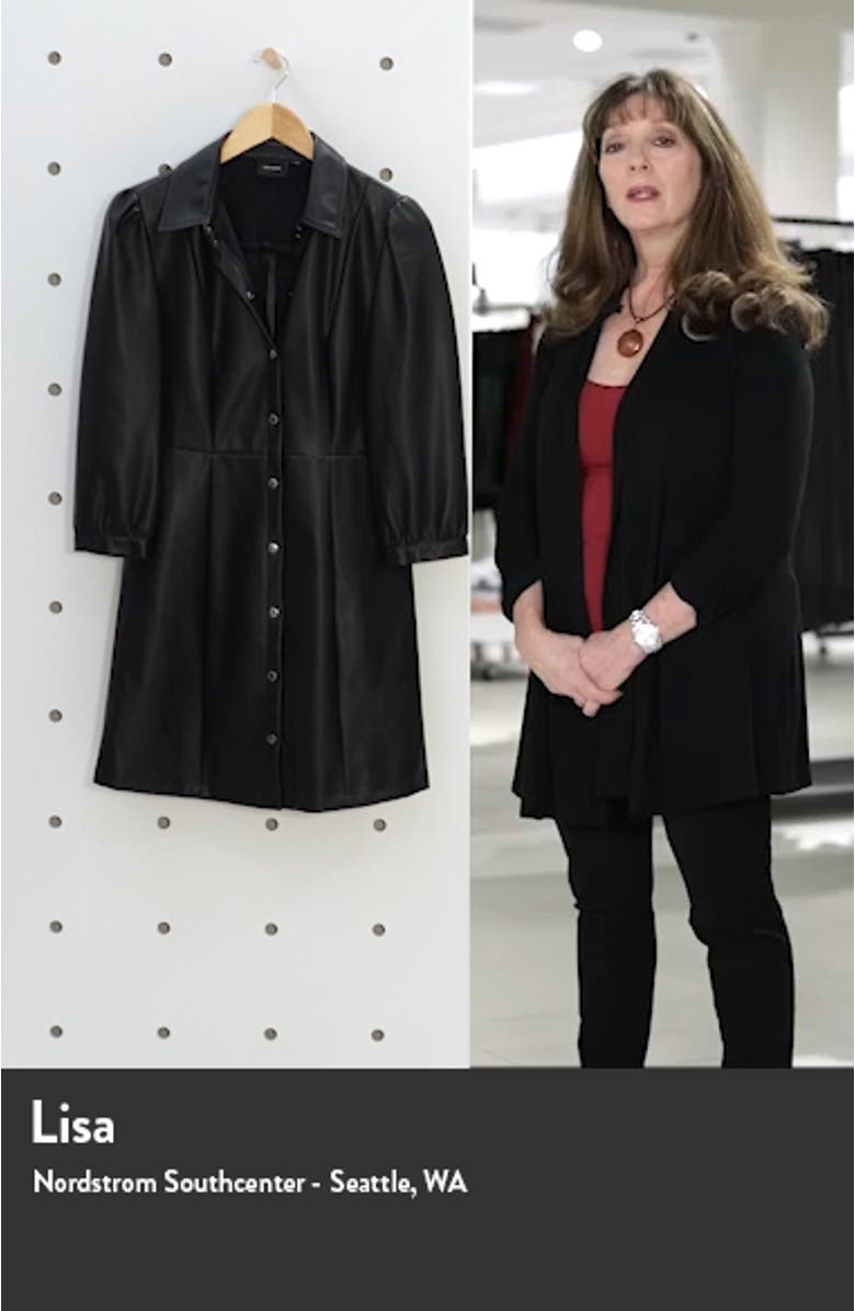 Molly Butter Faux Leather Dress, sales video thumbnail