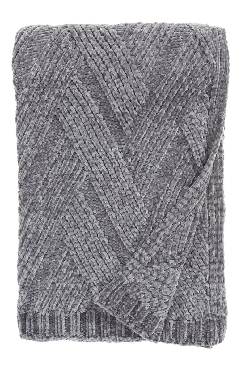 Rachel Parcell Chenille Throw Blanket, Main, color,