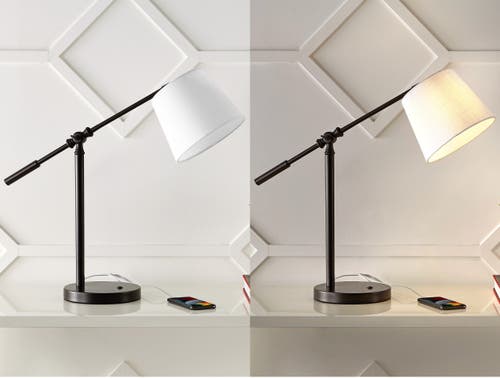 Jonathan Y Troy 24" Classic Contemporary Iron Led Task Lamp With Usb Charging Port, Oil Rubbed Bronz In Oil Rubbed Bronze