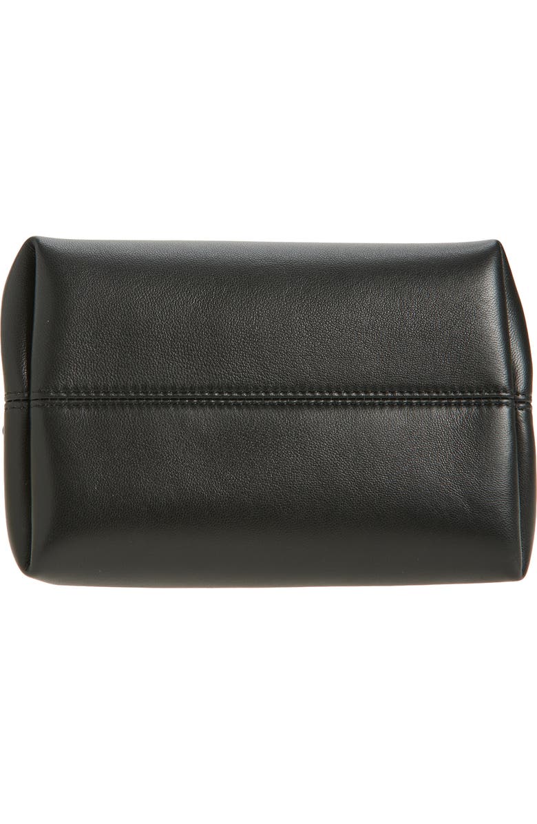 Jacquemus Le Berlingot Leather Frame Handbag, Alternate, color, Black 990