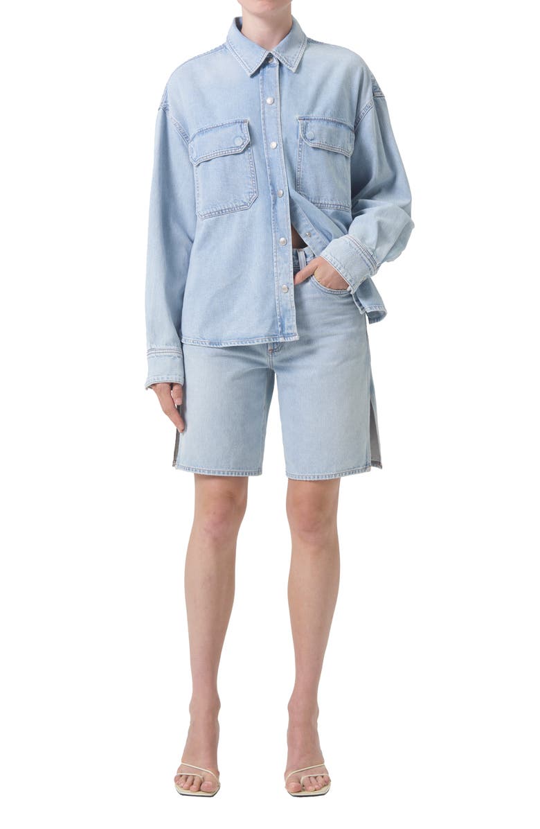 AGOLDE Gwen Denim Shirt Jacket, Alternate, color,