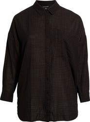 Eileen Fisher CLASSIC COLLAR LONG SHIRT